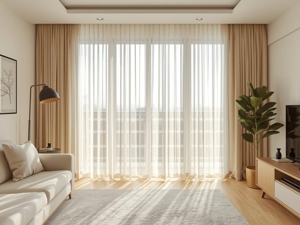 cortinas para que tu departamento parezca más grande